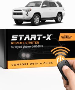 Start-X Remote Starter Kit for Toyota 4Runner 2010-2019 / Key Blade Start Engine, Plug N Play, 2010 2011 2012 2013 2014 2015 2016 2017 2018 2019