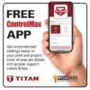 Titan 2441251 ControlMax 1650 18V Backpack Cordless Battery Stationary Airless Paint Sprayer