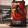 Titan 2441251 ControlMax 1650 18V Backpack Cordless Battery Stationary Airless Paint Sprayer