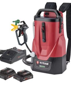 Titan 2441251 ControlMax 1650 18V Backpack Cordless Battery Stationary Airless Paint Sprayer