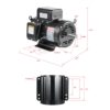 VEVOR 7.5HP Air Compressor Motor, 230V 31.6 Amps Electric Motor, 3450RPM 184T Frame, 1-1/8" Keyed Shaft, 2.75" Shaft Length for Air Compressors, Single Phase, CCW/CCW (Factory Setting is CCW)