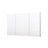 WELLFOR EX-CJ3648 Ravo Medicine Cabinet 48-in x 30-in Surface/Recessed Mount Silver Mirrored Rectangle Soft Close Medicine Cabinet