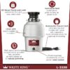 Waste King L-3200 Legend Continuous feed 3/4-HP Septic Safe Corded Garbage Disposal with Noise Insulation