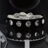 Weber 711001 14-in Smokey Mountain Cooker 286-Sq in Black Porcelain-enamel Vertical Charcoal Smoker