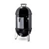Weber 711001 14-in Smokey Mountain Cooker 286-Sq in Black Porcelain-enamel Vertical Charcoal Smoker