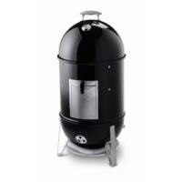 Weber 721001 18-in Smokey Mountain Cooker 481-Sq. in Black Porcelain-Enamel Vertical Charcoal Smoker