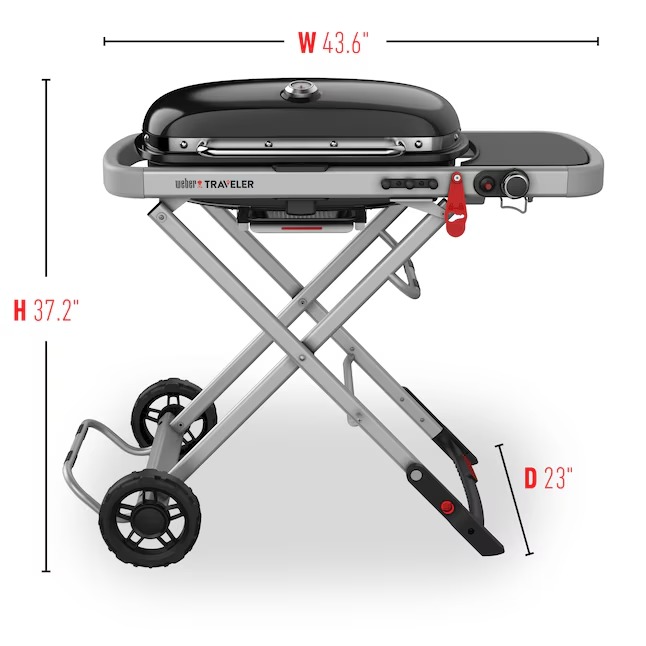 Weber Traveler 320-Sq. in Black Portable Liquid propane Grill67_11zon Weber Traveler 320-Sq. in Black Portable Liquid propane Grill