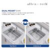 allen + roth VT2522LA1 Hoffman Drop-in or undermount 25-in x 22-in Stainless steel Single bowl 20 -Gauge Kitchen Sink All-in-One Kit