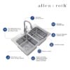 allen + roth VT3322LA0 Hoffman Drop-in or undermount 33-in x 22-in Stainless steel Double equal bowl 20 -Gauge Kitchen Sink All-in-One Kit allen + roth VT3322LA0 Hoffman Drop-in or undermount 33-in x 22-in Stainless steel Double equal bowl 20 -Gauge Kitchen Sink All-in-One Kit