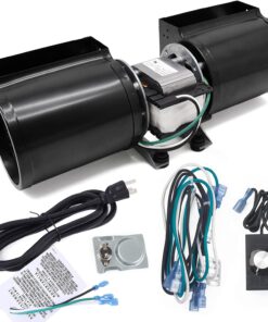 Adviace GFK-160 GFK-160A Fireplace Blower Fan Kit for Heat-N-Glo, Heat and Glow, Heat&Glo, Hearth and Home, Superior, Quadra-Fire Fireplaces, FAB-1600 FAB-1100 HB-RB168 1601881 950-3315 Blower Kit