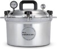 All American 1930 15.5qt Pressure Cooker Canner (The 915) - Exclusive Metal-to-Metal Sealing System - Easy to Open & Close - Suitable for Gas, Electric, or Flat Top Stoves - Made in the USA