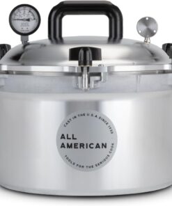 All American 1930 15.5qt Pressure Cooker Canner (The 915) - Exclusive Metal-to-Metal Sealing System - Easy to Open & Close - Suitable for Gas, Electric, or Flat Top Stoves - Made in the USA