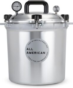 All American 1930: 25qt Pressure Cooker/Canner (The 925) - Exclusive Metal-to-Metal Sealing System - Easy to Open & Close - Suitable for Gas, Electric, or Flat Top Stoves - Made in the USA