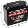 Antigravity AT12-BS-HD Heavy Duty Lithium Motorcycle and Powersport Battery with Built-In Jump Starting 12V 8Ah, ATV, Quad UTV, Scooter, Lawn Mower, Generator Battery - Ducati, Yamaha, Kawasaki