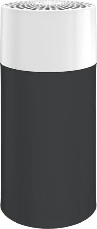 BLUEAIR Bedroom Air Purifier, Small Room Air Cleaner Dust Pet Dander Smoke Pollen Allergen, Odor Removal, for Home Office Nursery, 2 Washable Pre Filters, HEPASilent, Blue 411 (Non-Auto)