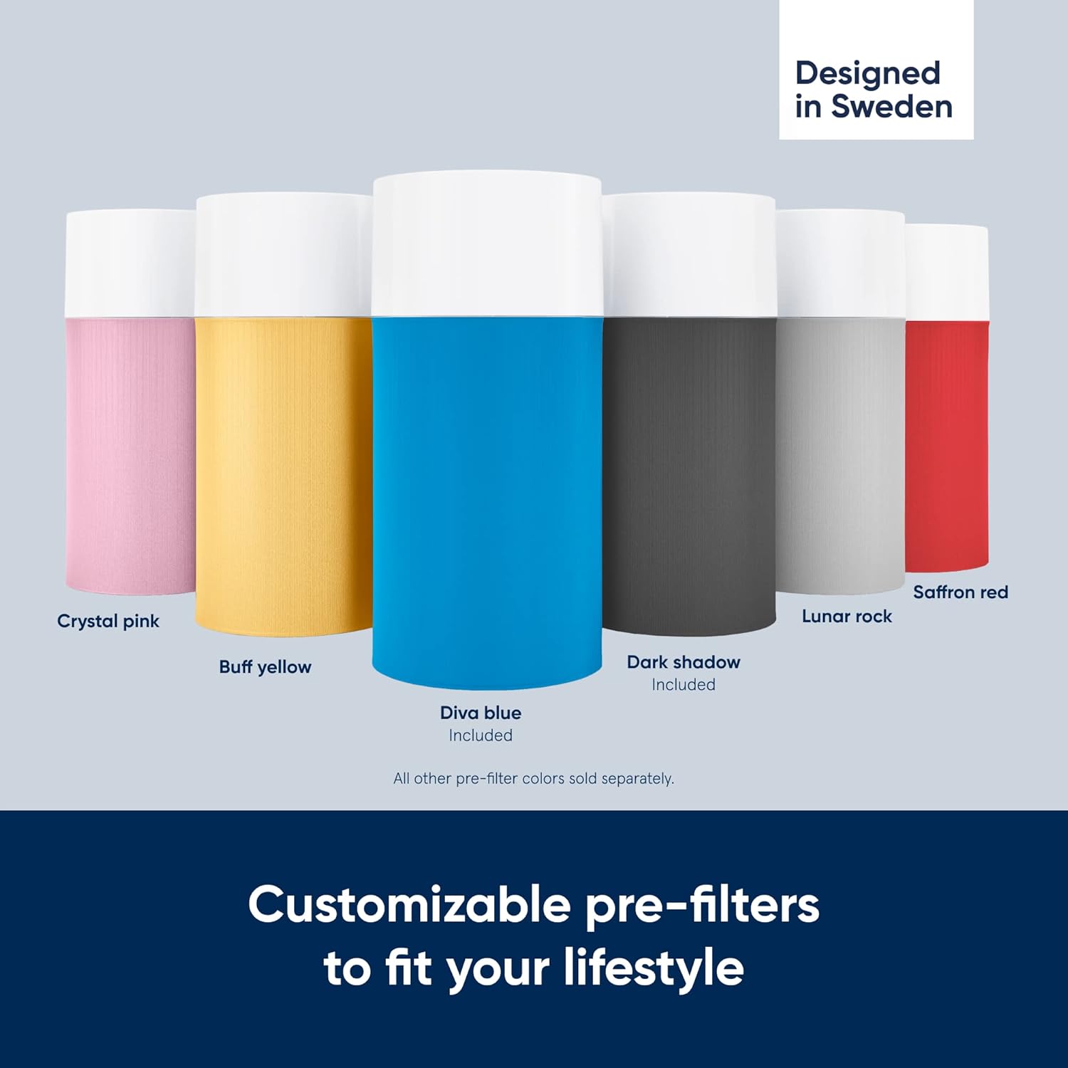 BLUEAIR Bedroom Air Purifier, Small Room Air Cleaner Dust Pet Dander Smoke Pollen Allergen, Odor Removal, for Home Office Nursery, 2 Washable Pre Filters, HEPASilent, Blue 411 (Non-Auto)6 BLUEAIR Bedroom Air Purifier, Small Room Air Cleaner Dust Pet Dander Smoke Pollen Allergen, Odor Removal, for Home Office Nursery, 2 Washable Pre Filters, HEPASilent, Blue 411 (Non-Auto)