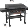 Blackstone 2310 Iron Forged 36” Omnivore Griddle with X-Braced Hood, Powder Coated Steel, Black Blackstone 2310 Iron Forged 36” Omnivore Griddle with X-Braced Hood, Powder Coated Steel, Black