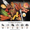 Blackstone 2322 36 Inch Gas Griddle with Hood Cooking Station 4 Burner 36” Outdoor Griddle Station with Side Shelf