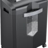 Bonsaii 12-Sheet Micro Cut Shredders for Home Office, 60 Minute P-4 Security Level Paper Shredder for CD, Credit Card, Mails, Staple, Clip, with Jam-Proof System & 4.2 Gal Pullout Bin C266-B