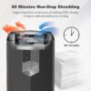 Bonsaii 16-Sheet Microcut Paper Shredder, 60-Minute Home Office Heavy Duty Shredder for CD/Credit Card, P-4 Level with 6-Gal Pullout Bin (C149-D)