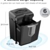 Bonsaii 16-Sheet Microcut Paper Shredder, 60-Minute Home Office Heavy Duty Shredder for CD/Credit Card, P-4 Level with 6-Gal Pullout Bin (C149-D)