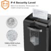 Bonsaii 16-Sheet Microcut Paper Shredder, 60-Minute Home Office Heavy Duty Shredder for CD/Credit Card, P-4 Level with 6-Gal Pullout Bin (C149-D)