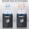 Bonsaii Paper Shredder, 18-Sheet 60-Minutes Shredder for Office Heavy Duty Cross-Cut Shredder with 6 Gallon Pullout Basket 4 Casters(C149-C)