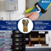 Brady M210 Portable Label Printer with Rubber Bumpers, Multi-Line Print, 6 to 40 Point Font (Replaces BMP21-PLUS Printer), Yellow/Black, 9.5 in H x 4.5 in W x 2.5 in D