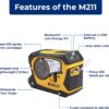 Brady M211 Portable Bluetooth Monochrome Label Printer, Yellow/Black