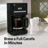 Braun KF7000BK Brew Sense 12 Cup Drip Coffee Maker - Pause & Pour Mid Brew, Programmable Coffee Machine, Black