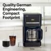 Braun KF7000BK Brew Sense 12 Cup Drip Coffee Maker - Pause & Pour Mid Brew, Programmable Coffee Machine, Black