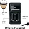 Braun KF7000BK Brew Sense 12 Cup Drip Coffee Maker - Pause & Pour Mid Brew, Programmable Coffee Machine, Black