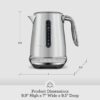 Breville BKE845BRT Smart Kettle Luxe Water Heater, 7 Cup, Black Truffle Breville BKE845BRT Smart Kettle Luxe Water Heater, 7 Cup, Black Truffle