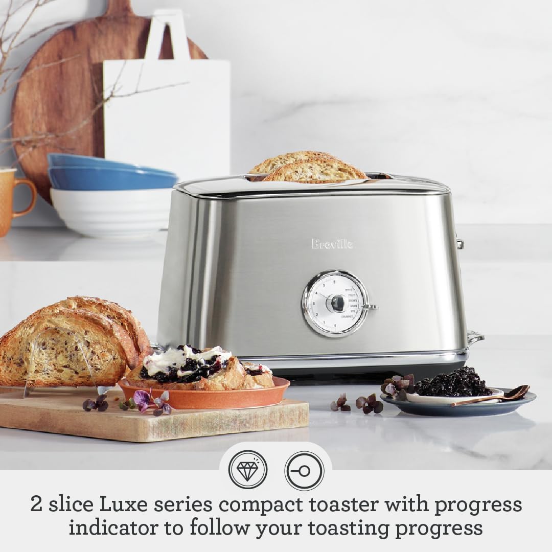 Breville BTA735OYS Toast Select Luxe Kitchen Toaster, 2 Slice, Oyster Shell 1 Breville BTA735OYS Toast Select Luxe Kitchen Toaster, 2 Slice, Oyster Shell