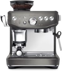 Breville Barista Express Impress BES876BST Espresso Machine, Black Stainless Steel