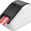 Brother QL-810W Professional Label Printer with USB and WIFI connectivity, Ultra-Fast printing up to 110 labels per minute with Standard Address label in Monochrome, Black & Red Printing Available