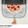 CHEFMAN Indoor Pizza Oven - Makes 12 Inch Pizzas in Minutes, Heats up to 800°F - Countertop Electric Pizza Maker with 5 Touchscreen Presets, Pizza Stone and Peel Included - Stainless Black