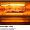 CHEFMAN Indoor Pizza Oven - Makes 12 Inch Pizzas in Minutes, Heats up to 800°F - Countertop Electric Pizza Maker with 5 Touchscreen Presets, Pizza Stone and Peel Included - Stainless Black
