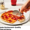CHEFMAN Indoor Pizza Oven - Makes 12 Inch Pizzas in Minutes, Heats up to 800°F - Countertop Electric Pizza Maker with 5 Touchscreen Presets, Pizza Stone and Peel Included - Stainless Black