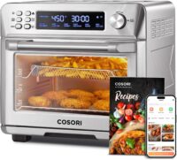 COSORI CTO-R251S Smart 12-in-1 Air Fryer Toaster Oven Combo, Airfryer Convection Oven Countertop, 26QT, Silver-Stainless Steel