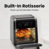 Chefman 12-Quart 6-in-1 Air Fryer Oven with Digital Timer, Touchscreen, and 12 Presets - Family Size Countertop Convection Oven, Dishwasher-Safe Parts