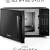 Chefman Countertop Microwave Oven 1.1 Cu. Ft., 1000 Watts with 10 Power Levels, 6 Cooking Presets with One-Touch Express Cook, Eco Mode, Child Safety Lock, & Mute Button - Black