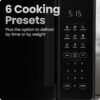 Chefman Countertop Microwave Oven 1.1 Cu. Ft., 1000 Watts with 10 Power Levels, 6 Cooking Presets with One-Touch Express Cook, Eco Mode, Child Safety Lock, & Mute Button - Black