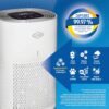 Clorox HEPA Air Purifiers for Home, True HEPA Filter, Medium Rooms Up to 1,000 Sq Ft, Removes 99.9% of Mold, Viruses, Wildfire Smoke, Allergens, Pet Allergies, Dust, AUTO Mode, Whisper Quiet, White