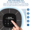Clorox HEPA Air Purifiers for Home, True HEPA Filter, Medium Rooms Up to 1,000 Sq Ft, Removes 99.9% of Mold, Viruses, Wildfire Smoke, Allergens, Pet Allergies, Dust, AUTO Mode, Whisper Quiet, White