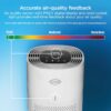 Clorox HEPA Air Purifiers for Home, True HEPA Filter, Medium Rooms Up to 1,000 Sq Ft, Removes 99.9% of Mold, Viruses, Wildfire Smoke, Allergens, Pet Allergies, Dust, AUTO Mode, Whisper Quiet, White