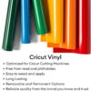 Cricut Explore 4 Machine with Vinyl and Iron-On Bundle - Beginner Friendly Craft Cutting Machine with Essential Materials, HTV and Adhesive Vinyl Variety Pack- DIY Decor Projects, Apparel and Decals