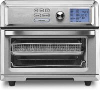 Cuisinart TOA-65 Air Fryer Toaster Oven, Digital Display, 1800 Watt Air Fryer Toaster Oven Combo, ,Silver