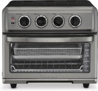 Cuisinart TOA-70BKSNAS Air Fryer Toaster Oven with Grill, 1800W 8-1 Air Fryer Oven with Bake, Black SS