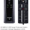 CyberPower CP1500AVRT AVR UPS Battery Backup and Surge Protector, 1500VA/900W, 10 Outlets, Mini-Tower, UL Certified